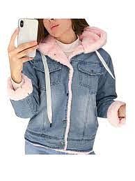 Ladies Denim Hooded Jacket